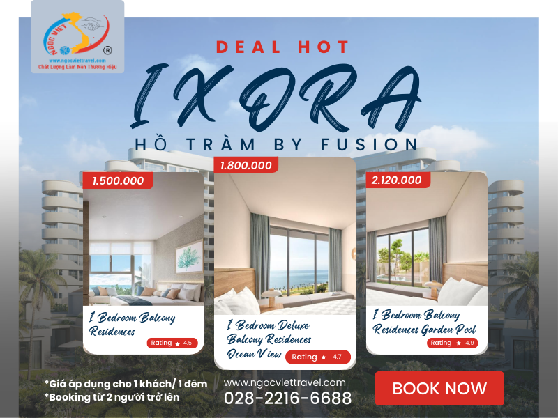 RESORT IXORA HỒ TRÀM 5 SAO