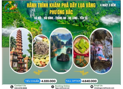 TOUR HÀ NỘI -  BÁI ĐÍNH - TRÀNG AN - HẠ LONG –YÊN TỬ - HÀ NỘI